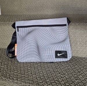 Nike Black and Gray Messenger Bag